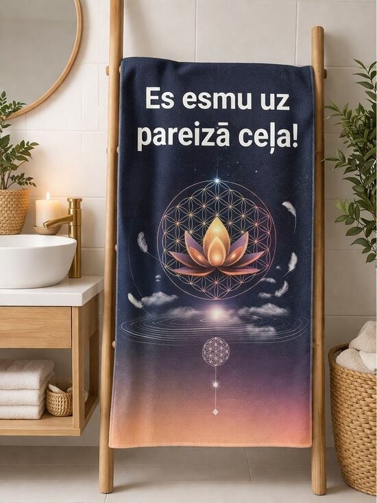Ātri žūstošs dvielis ar Lotosu
